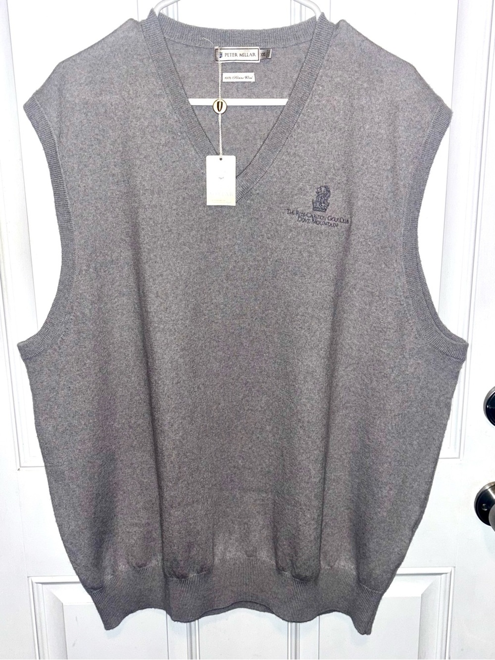 NWT Peter Millar Ritz-Carlton Dove Mountain Golf Club Merino Wool Vest XXL